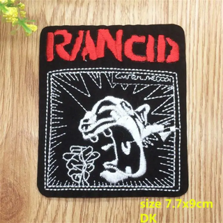 RANCID PUNK ROCK BAND IRON ON PATCH BAND MUSIC Applique embroidered FREE SHIPPING