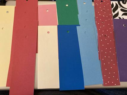 Cardstock for Bookmarks (Hole-punched)