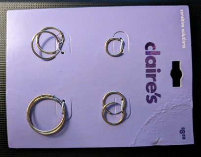 Four Pack of Claire Hoop Earrings