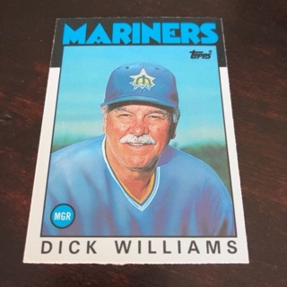 1986 Topps Traded - [Base] #124T Dick Williams