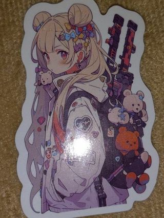 Anime new nice vinyl lap top sticker no refunds regular mail very nice quality