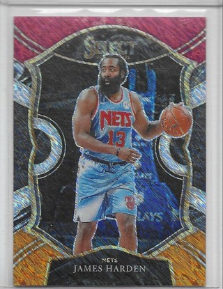 James Harden 2020-21 Select Prizm Red White Orange Shimmer #12