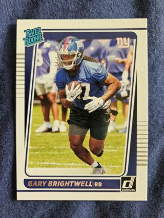 2021 Donruss Rated Rookie Gary Brightwell