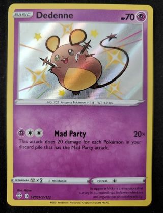 NM Secret Rare Baby Shiny Deddenne SWSH Pokemon card TCG