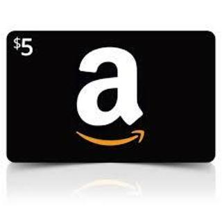 Five dollar Amazon e-gift card