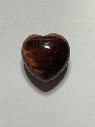 HEALING STONE~#9~RED TIGER EYE~HEART-SHAPED~FREE SHIPPING!