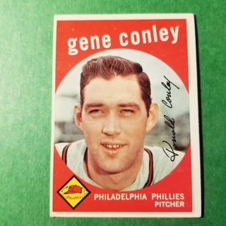 1959 - TOPPS BASEBALL CARD NO. 492 - GENE CONLEY - PHILLIES - SHARP