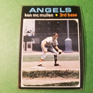 1971 Topps Vintage Baseball Card # 485 - KEN McMULLEN - ANGELS - EXMT/NRMT 