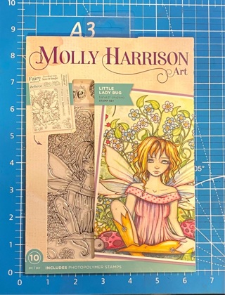 New, Molly Harrison Art Fairy (Little Lady Bug) Stamp Set