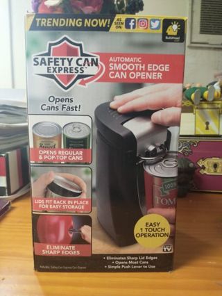 FREE SHIPPING!! Safety Can Express Automatic Electric Smooth Edge Can Opener