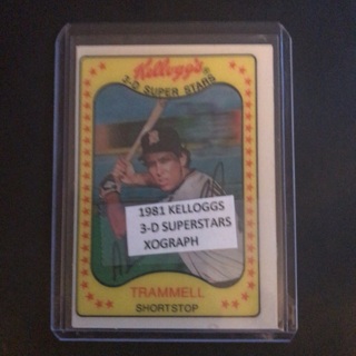 1981 Kellogg’s Alan Trammell #51