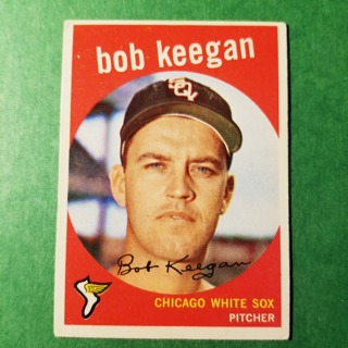 1959 - TOPPS BASEBALL CARD NO. 86 - BOB KEEGAN - WHITE SOX - SHARP