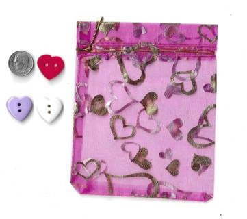 Heart mix group.. buttons and heart bag