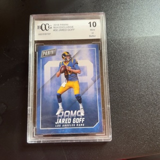 2018 panini mjh exclusive #30 Jared Goff football card