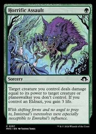 MTG UC FOIL HORRIFIC ASSAULT 0157 - Modern Horizons 3