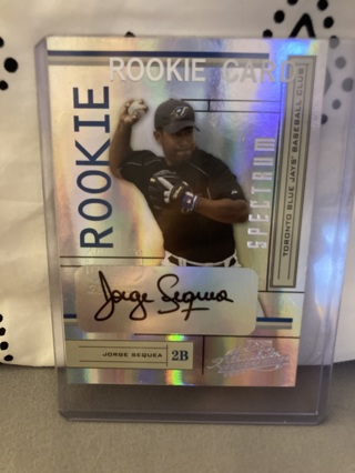 2004 Playoff Absolute Jorge Sequea Toronto Blue Jays Autograph Auto Card /500