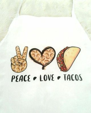 Peace Love & Tacos Apron