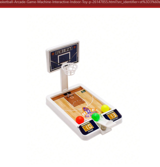1pc Desktop Mini Basketball Arcade Game Machine, Interactive Indoor Toy