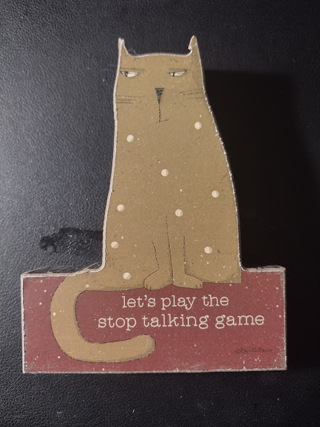 Wooden Cat Decor