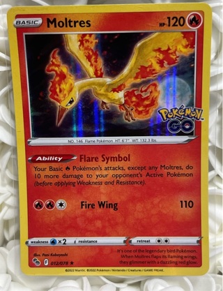 Pokemon TCG Pokémon Go Moltres 012/078 Holo 