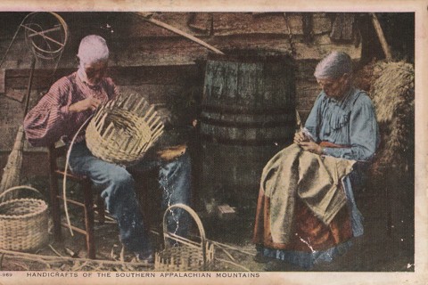 Vintage Unused Postcard: d: Handcrafts of the Southern Appalachian Mountains