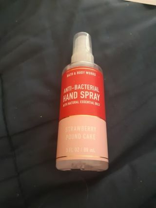 Anti bacterial hand spray