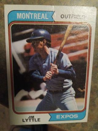 1974 TOPPS JIM LYTTLE MONTREAL EXPOS BASEBALL CARD# 437