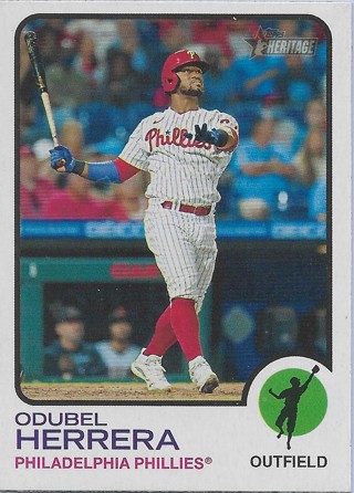  2022 Topps Heritage #60 Odubel Herrera Philadelphia Phillies