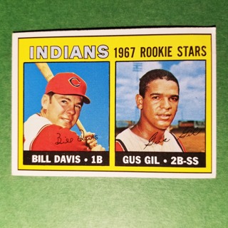 1967 - TOPPS BASEBALL CARD NO. 253 - 1967 ROOKIE STARS - INDIANS - EXMT/NRMT/MT. - READ