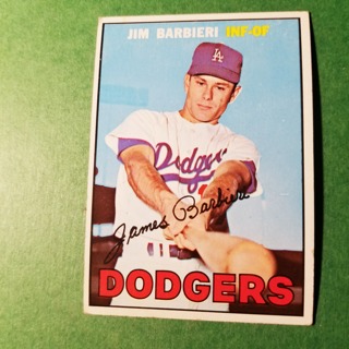 1967 - TOPPS BASEBALL CARD NO. 76 - JIM BARBIERI - DODGERS