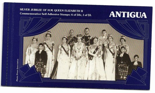 1977 Antigua Sc464a Queen Elizabeth Silver Jubilee unexploded booklet MNH