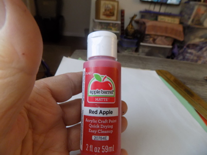 New Apple Barrel red apple paint 2 fl oz