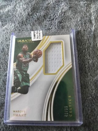 15 16 panini immaculate collection game used memorabilia numberd 43/99 Marcus smart