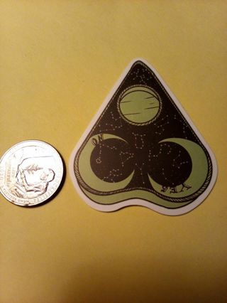 Ouija Planchette Sticker Read Description before bidding