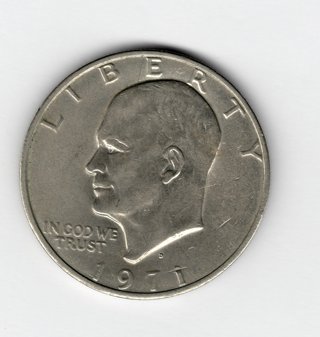 1971 (D) Eisenhower Dollar Circulated