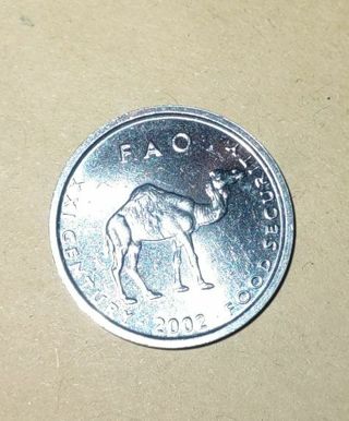 Somalia 10 Shilling Coin 2000 FAO Camel