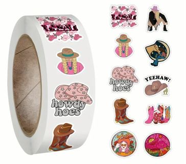 ➡️⭕(10) 1" COWGIRL STICKERS!!