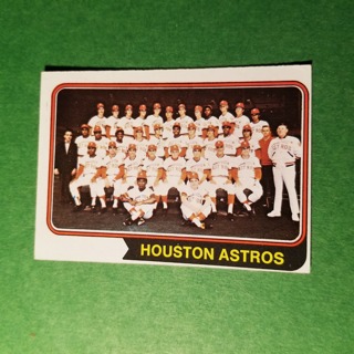 1974 - TOPPS BASEBALL CARD NO. 154 - HOUSTON TEAM - ASTROS - EXMT/NRMT