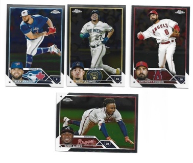 2023 Topps Chrome 4 different Cards - All Listed