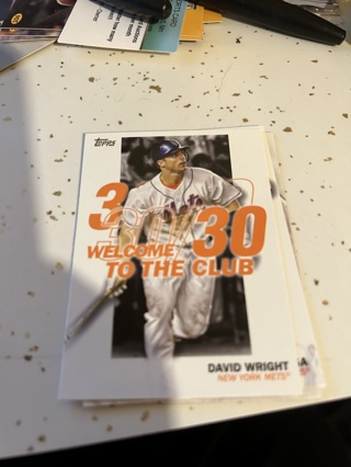 2023 topps welcome to the club david wright