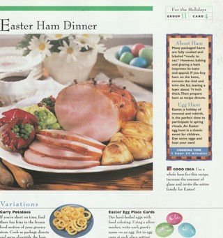 Baking For the Holidays Leaflet: Easter Ham Dinner