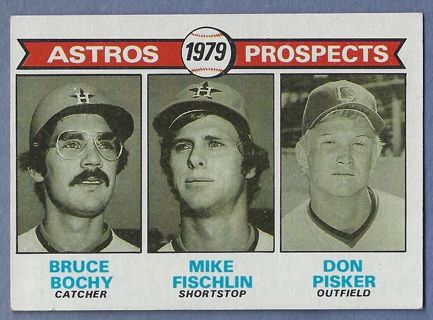 1979 Topps Houston Astros Prospects #718 - Bruce Bochy Mike Fischlin Don Pisker