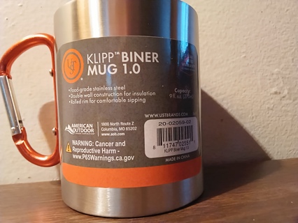 Klipp Biner Mug 1.0 with Handy Kilpp Biner NEW !!!