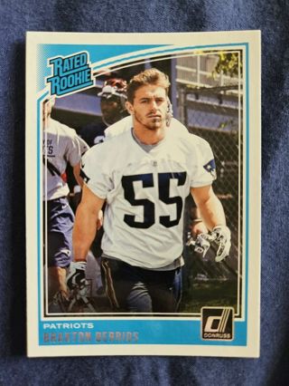 2018 Donruss Rated Rookie Braxton Berrios