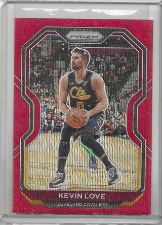 Kevin Love 2020-21 Prizm Prizms Red Wave #242