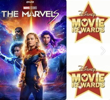 DISNEY MOVIE INSIDERS POINTS for "The MARVELS” from DVD 2024