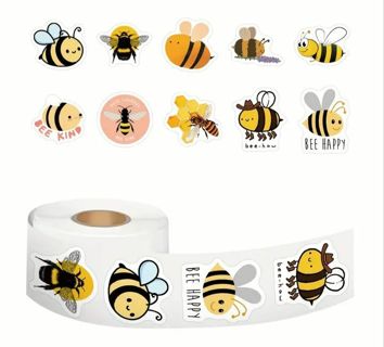 ➡️SuPeR SPECIAL⭕(30) 1" BUMBLE BEE STICKERS!! (SET 2 of 3)