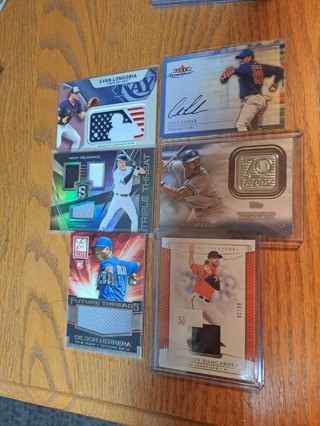 *MLB* Lot of 6 Auto/Jersey/Patch/#ed Game Used