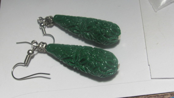 DARK GREEN EARRINGS