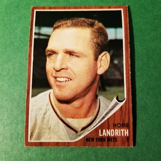  1962 - TOPPS EXMT - NRMT BASEBALL - CARD NO. 279 - HOBIE LANDRITH - METS